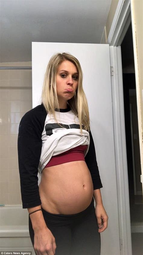 Woman Shows How Abs Turn Into A Potbelly When She Has Pms Daily Mail Online