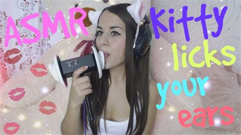 Asmr Kitty Licks Your Ears Кошка облизывает твои ушки Asmr Honeygirl Youtube