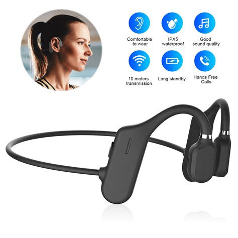 Open Ear Headphones Bone Conduction Headphones Wireless Bluetooth Headset With Microphone