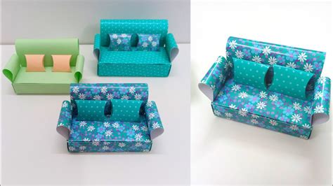 Diy Mini Paper Sofa How To Make A Paper Sofa Paper Couch Paper