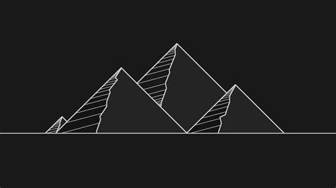 82679 Pyramid Minimalsim Minimalist Dark Black Artist Artwork