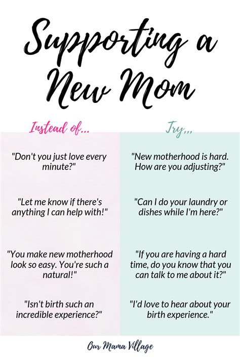 support a new mom our mama village mom advice quotes about motherhood motherhood advice