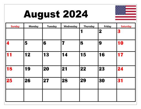 Free August 2024 Calendar Ana Kameko
