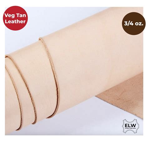 Elw Veg Tan Full Grain Leather Cowhide Pre Cut Pieces Oz