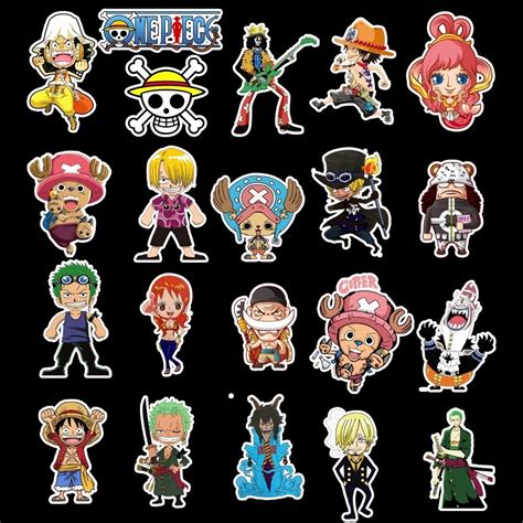 50 Adesivos Anime One Piece Parcelamento Sem Juros