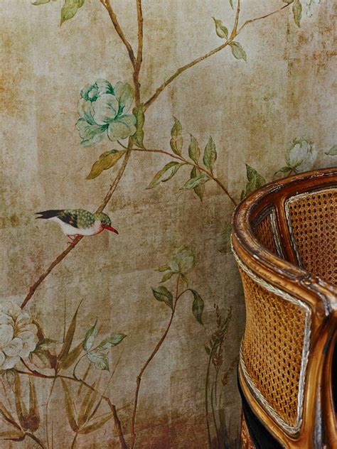 Chinoiserie By Sidney Paul And Co Gold Mural Wallpaper Direct