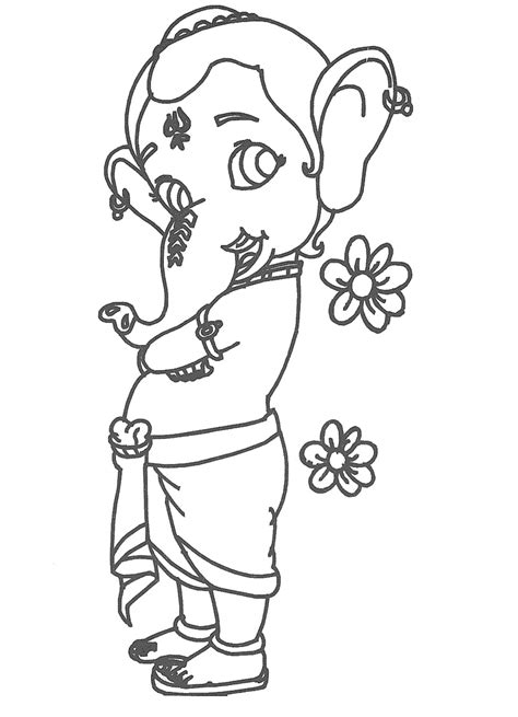 Ganesha coloring pages to download and print for free