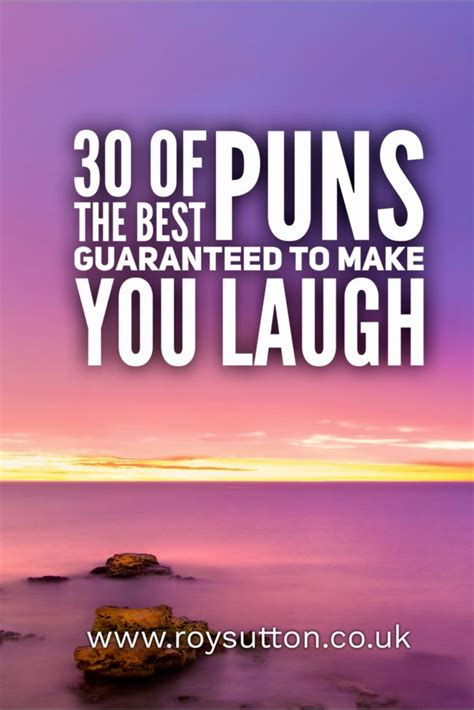 30 Of The Best Puns Guaranteed To Make You Laugh Roy Sutton