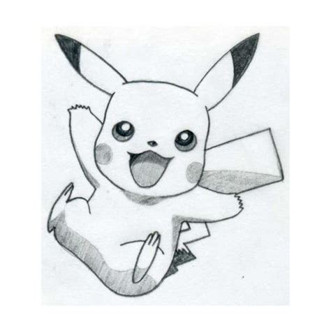 How To Draw Pikachu Liked On Polyvore Featuring Drawings Pikachu