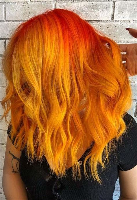 59 Fiery Orange Hair Color Shades Orange Hair Dyeing Tips Glowsly Hair Color Pastel Trendy