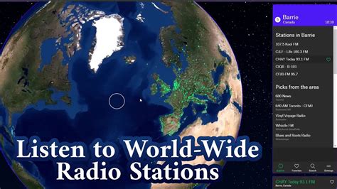 Listen To World Wide Radio Stations Free With Radio Garden Youtube