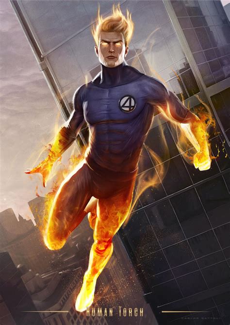 Pin By Herzt Wayne On Marvel Human Torch Marvel Concept