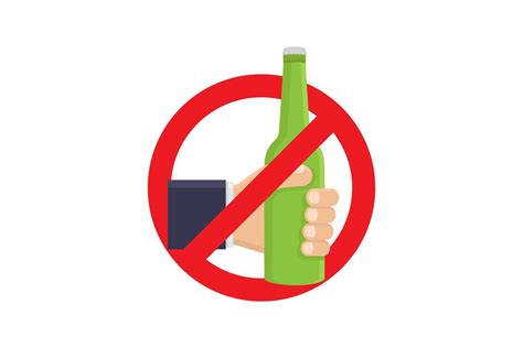 Stop Drinking Alcohol Prohibited From Drinking Alcohol Vector Design Illustration 22324054