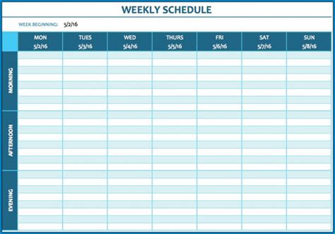 √ Free Printable Weekly Calendar Template Excel Templateral