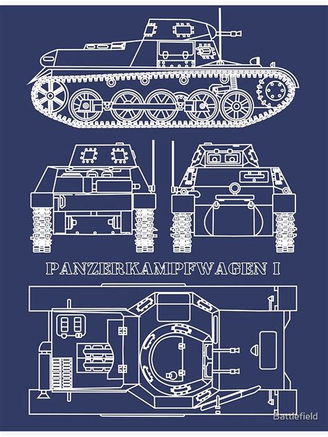 Panzer I Tank German Ww Light Tanks Blueprints Diagram Gift Panzer My