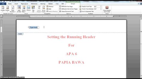How Do I Create A Running Head In Apa Format With Open Office 415