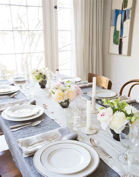 Setting The Table With Parachutes New Table Linens Emily Henderson