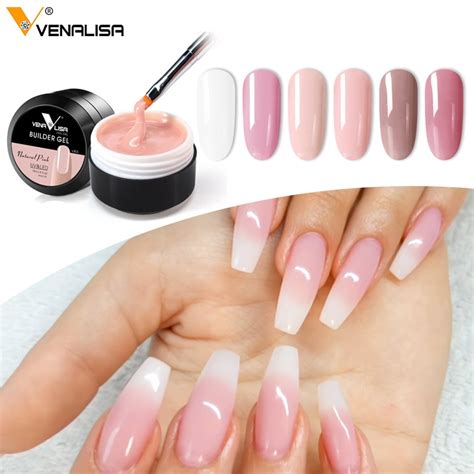 Thick Builder Gel Nails Pink Venalisa New Ml Finger Nail Extension Uv Led Gel Nail Cover Pink