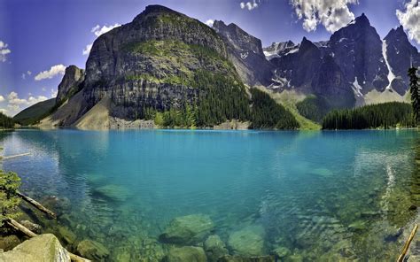 Zero Fantasy Moraine Lake In Canada Nature Wallpaper 1920 X 1200