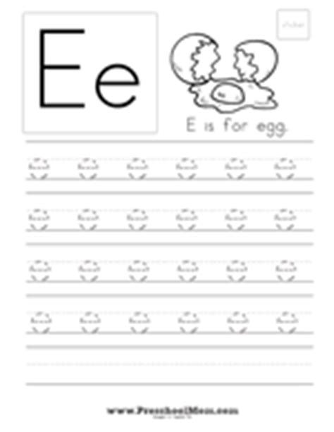 letter  preschool printables