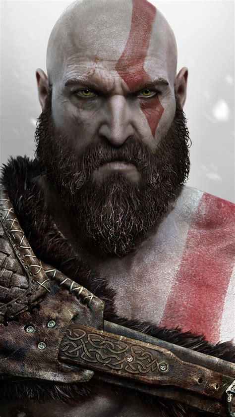 God Of War Kratos Face Wallpaper