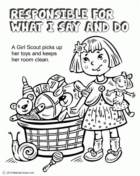 Daisy Girl Scouts Coloring Pages Coloring Home