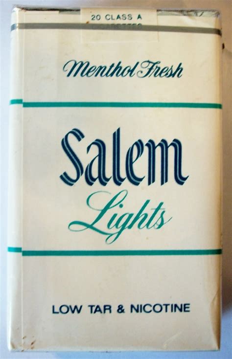 Salem Lights Menthol Fresh King Size Vintage American Cigarette Pack