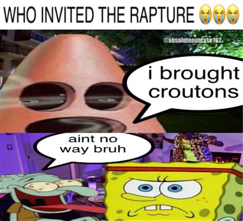The Rapture Brought Croutons Absolutenutcase162s Spongebob Comics