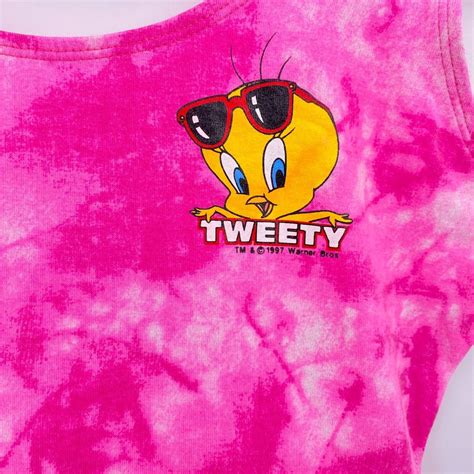 Vintage Looney Tunes Tweety Bird Bodysuit Size Medium Gem