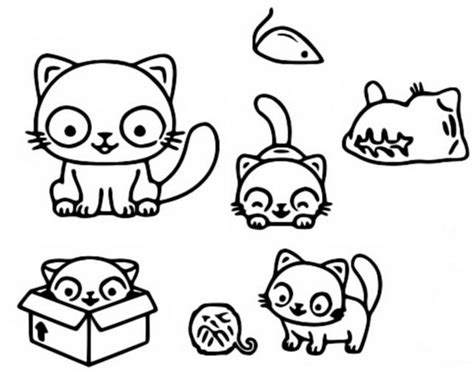 Kinderschminken vorlagen zum ausdrucken einfach king. Ausmalbilder Kawaii Katze | Kinder Ausmalbilder