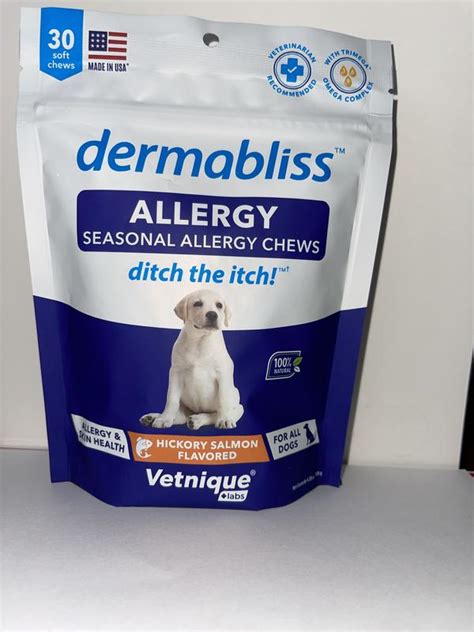 Vetnique Labs Dermabliss Allergy And Immune Salmon Flavored Seasonal