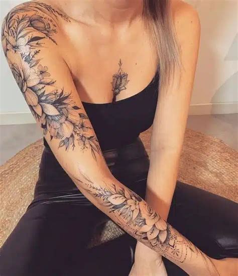 Unique Female Classy Half Sleeve Tattoo Designs 2024
