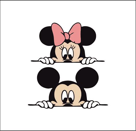 Minnie And Mickey Mouse Logo Svgprinted