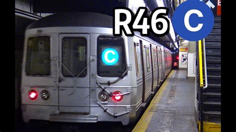 These cars, as well as the previous r44 were 75feet (23m) long. ⁴ᴷ R46 C Train Action - YouTube