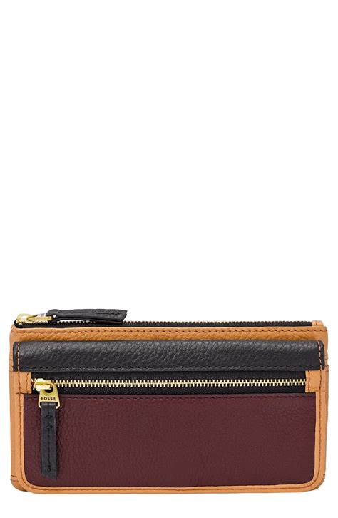 Fossil Erin Leather Clutch Wallet Nordstrom
