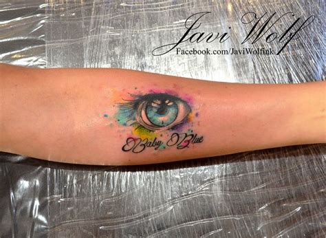 Blue Eye Tattoo Tattooed By Javi Wolf Eye Tattoo Cool Tattoos