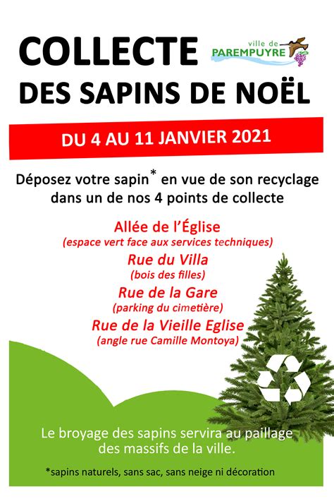Collecte Des Sapins Actualités Ville De Parempuyre