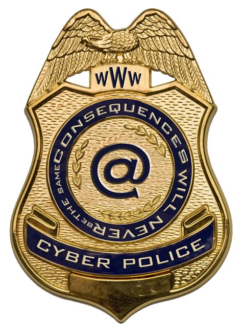 Cyber Police Badge Officer