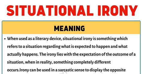 Situational Irony Definition With Interesting Examples 7 E S L