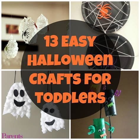 13 Easy Halloween Crafts For Toddlers Halloween Decorations For Kids