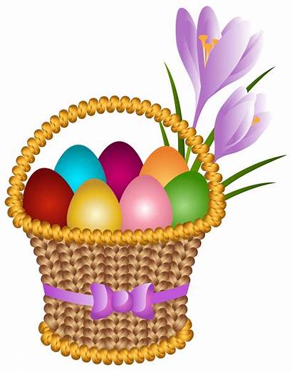 Easter Egg Basket Clipart Clip Transparent Eggs