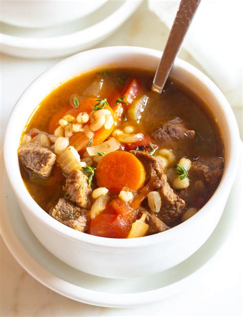 Beef Barley Soup Recipe A Spicy Perspective