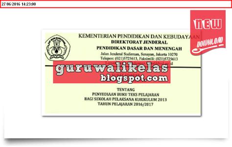 Kami menyediakan buku kurikulum 2013 jenjang sd, smp dan sma. Download Surat Edaran Tentang Penyediaan/Pembelian Buku ...