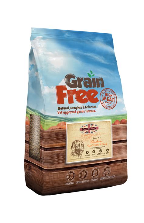 Sovereign Grain Free Dog Food Adult Chicken With Sweet Potato And Herbs