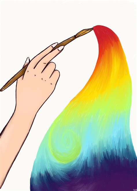 Rainbow Paintbrush By Threeconstellations On Deviantart