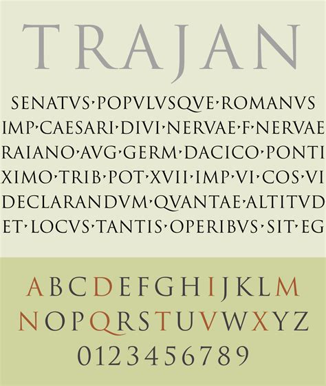 Jump to navigation jump to search. Trajan (typeface) - Wikipedia