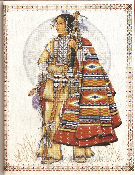 These are cross stitch patterns only.(they are not kits) you supply your own fabric and floss. Cross Stitch Favorites: Indian Maiden & Indian Warrior