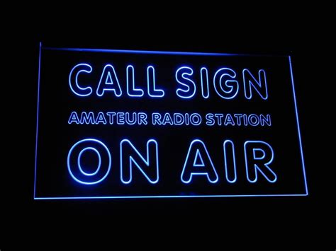 Amazon Wa Tmカスタムcall Sign On Air Amateur Radio Station Ledネオンサイン Advpro 照明 通販