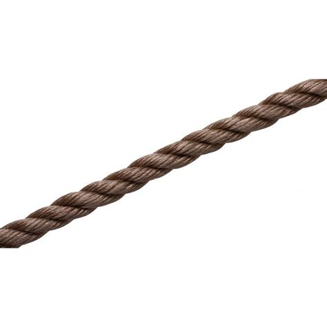 Everbilt 58 In X 1 Ft Twisted Poly Rope In Brown 14046 The Home Depot