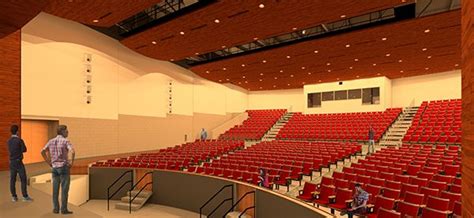 Auditorium Stadium Seating Separated Orchestra Pit Ceiling Panels
